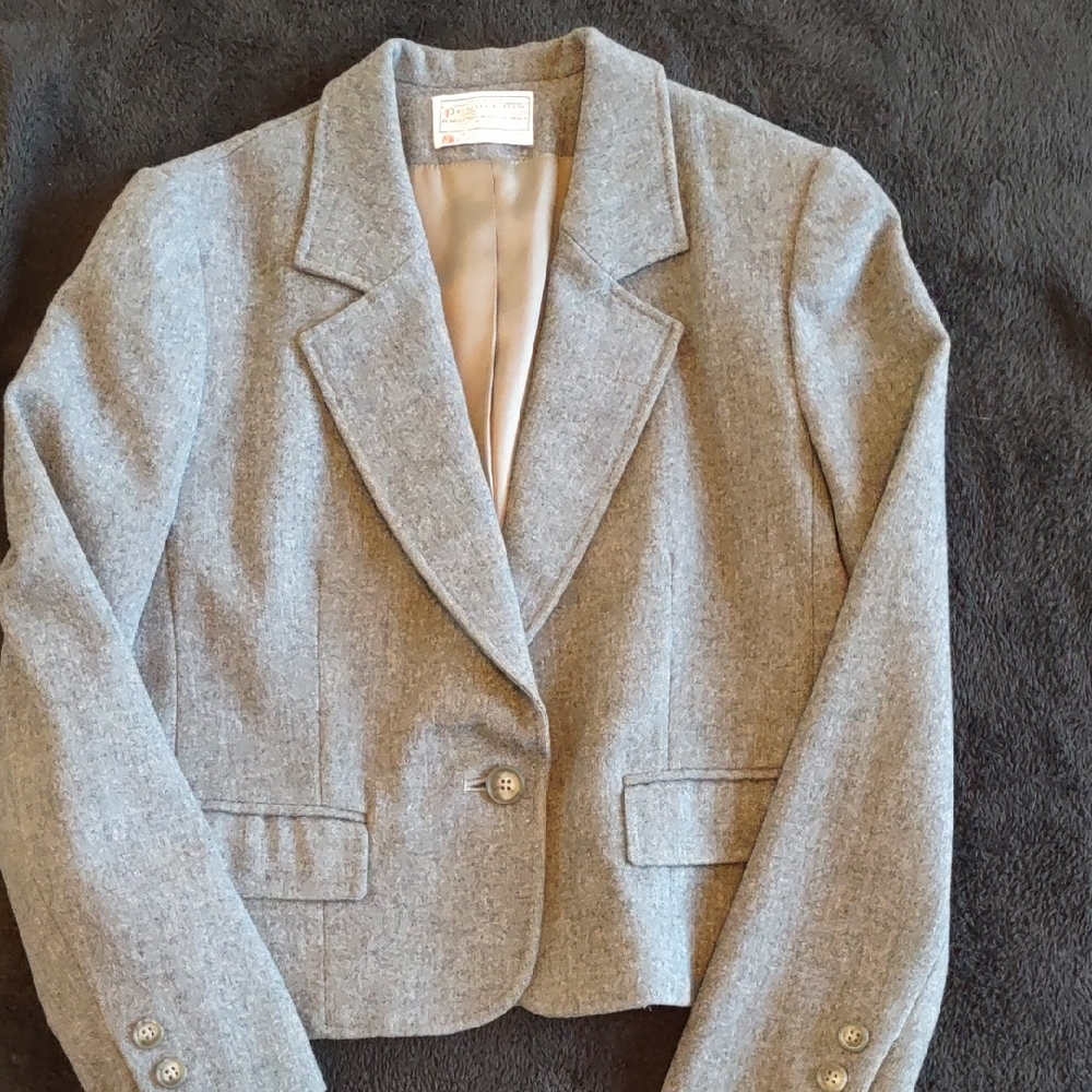 Pendleton Light Gray Women's Blazer - image 1